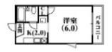 奥田ハイツの間取り画像