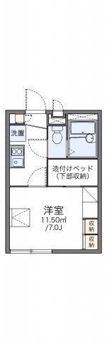 レオパレスプルメリア21の間取り画像