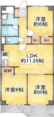 守口ハイライフA棟の間取り画像