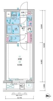 GENOVIA高円寺skygardenの間取り画像