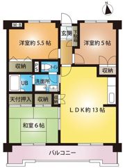 ベルメゾン大東の間取り画像
