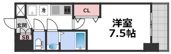 Luxe今里Ⅱの間取り画像
