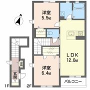 プロヌーブ川内の間取り画像