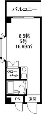 明和ハイツ南江口の間取り画像