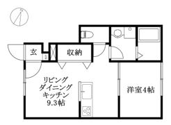 ヴィラ・アンソレイエ田窪の間取り画像
