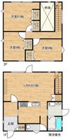 八雲町日吉227番3戸建の間取り画像