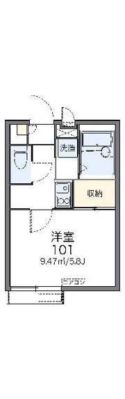 レオパレスベルサリーゼの間取り画像