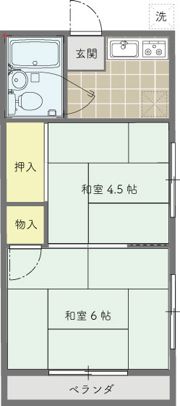 リバー関の間取り画像