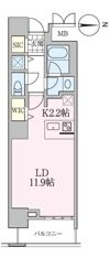 ロイヤルパークスタワー南千住の間取り画像