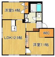 クエストヒル陣原Bの間取り画像