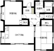 飯田新田アパートの間取り画像