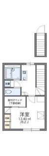 レオパレスLA VITA山越の間取り画像