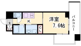 エイペックス神戸みなと元町Coast Lineの間取り画像