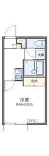 レオパレスボンマルシェ山科の間取り画像