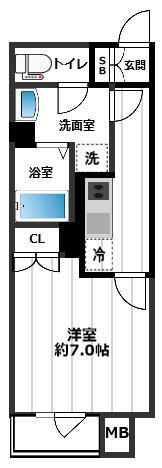 イアース新宿中井の間取り画像