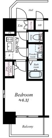 エスリード福島グレイスの間取り画像