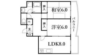 パールハイツ三輪の間取り画像