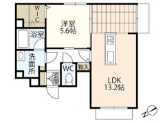 アウラ庚午北の間取り画像