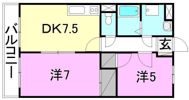 ヴェルヌーヴ倉敷の間取り画像