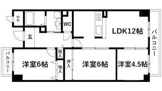 フロレセール南六甲の間取り画像