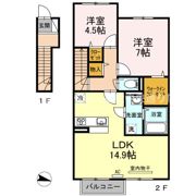 フォンテーヌ金倉 C棟の間取り画像