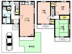 ブリージングタウン百草園の間取り画像