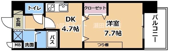 ヴェルジュ南草津Ⅱの間取り画像