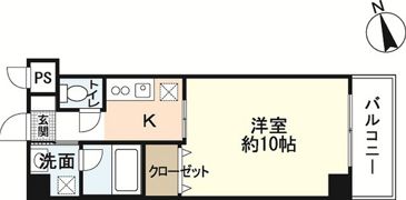 パレス西広島の間取り画像