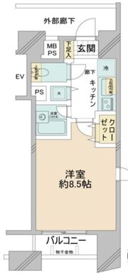 ウィンシティ上野タワーの間取り画像
