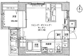 ヴィーダ御茶ノ水の間取り画像