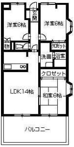 グランコート鈴の宮の間取り画像
