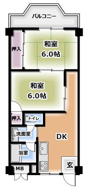 丸信リバーサイドコーポ1棟の間取り画像