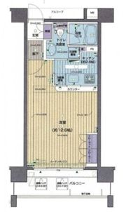 パレステュディオ新宿御苑の間取り画像