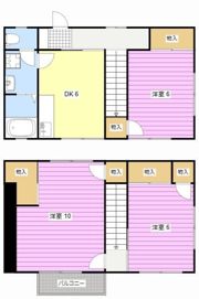 テラスハウス本多 東の間取り画像