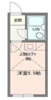 ガーデンハイツ金沢A棟の間取り画像