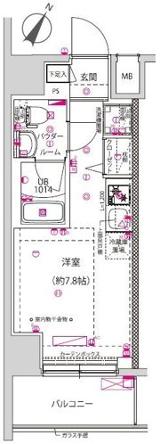 クラリッサ横浜シエルの間取り画像