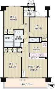 クラッサ目黒かむろ坂の間取り画像