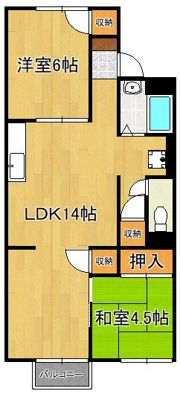 新緑とそよ風のラテIIの間取り画像