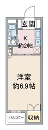 シャトー星ヶ丘の間取り画像