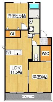 ハイツカトレア浅川Aの間取り画像