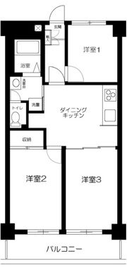 リシェル氷川台の間取り画像