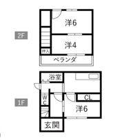 河合借家の間取り画像