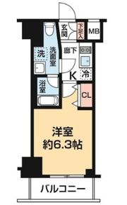 ガレリアレジデンス石川町の間取り画像