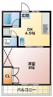 グランドール平佐11号館の間取り画像