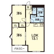 クレアンヌーヴの間取り画像