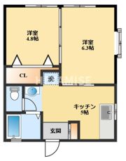 KCハイツの間取り画像