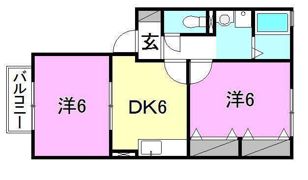 コーポパークサイドG棟の間取り画像