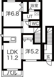 ブランメゾンの間取り画像