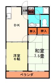 清雅ハイツの間取り画像