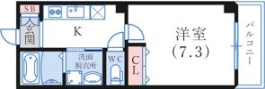 リーフビル割塚の間取り画像